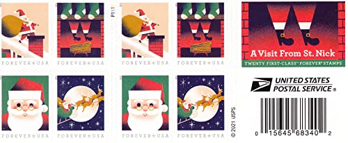2021 A Visit from St Nick Christmas stamps - Forever Stamps