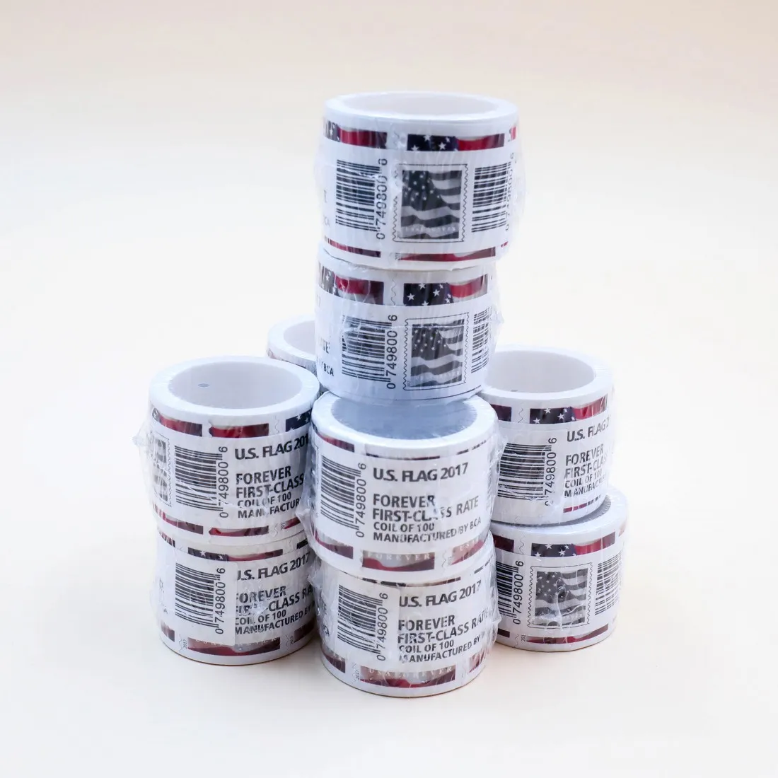 2017 Flag 10 Rolls - Forever Stamps
