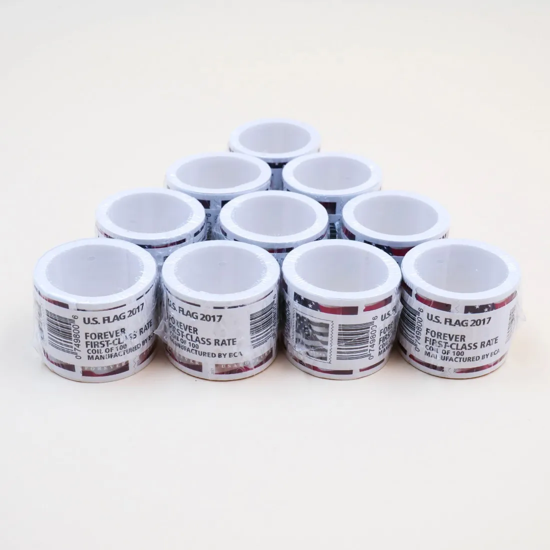 2017 Flag 10 Rolls - Forever Stamps
