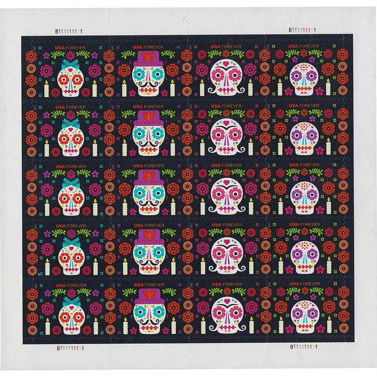 2021 Day of the Dead stamps - Forever Stamps